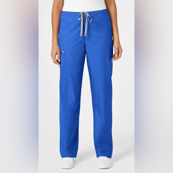 WonderWink Womens Medical Scrubs Wonderflex Faith Pants 5108 6-pockets. L PET - Picture 1 of 8